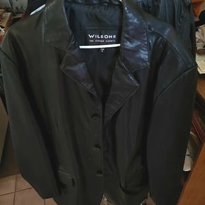 Wilson's leather jacket black sz m